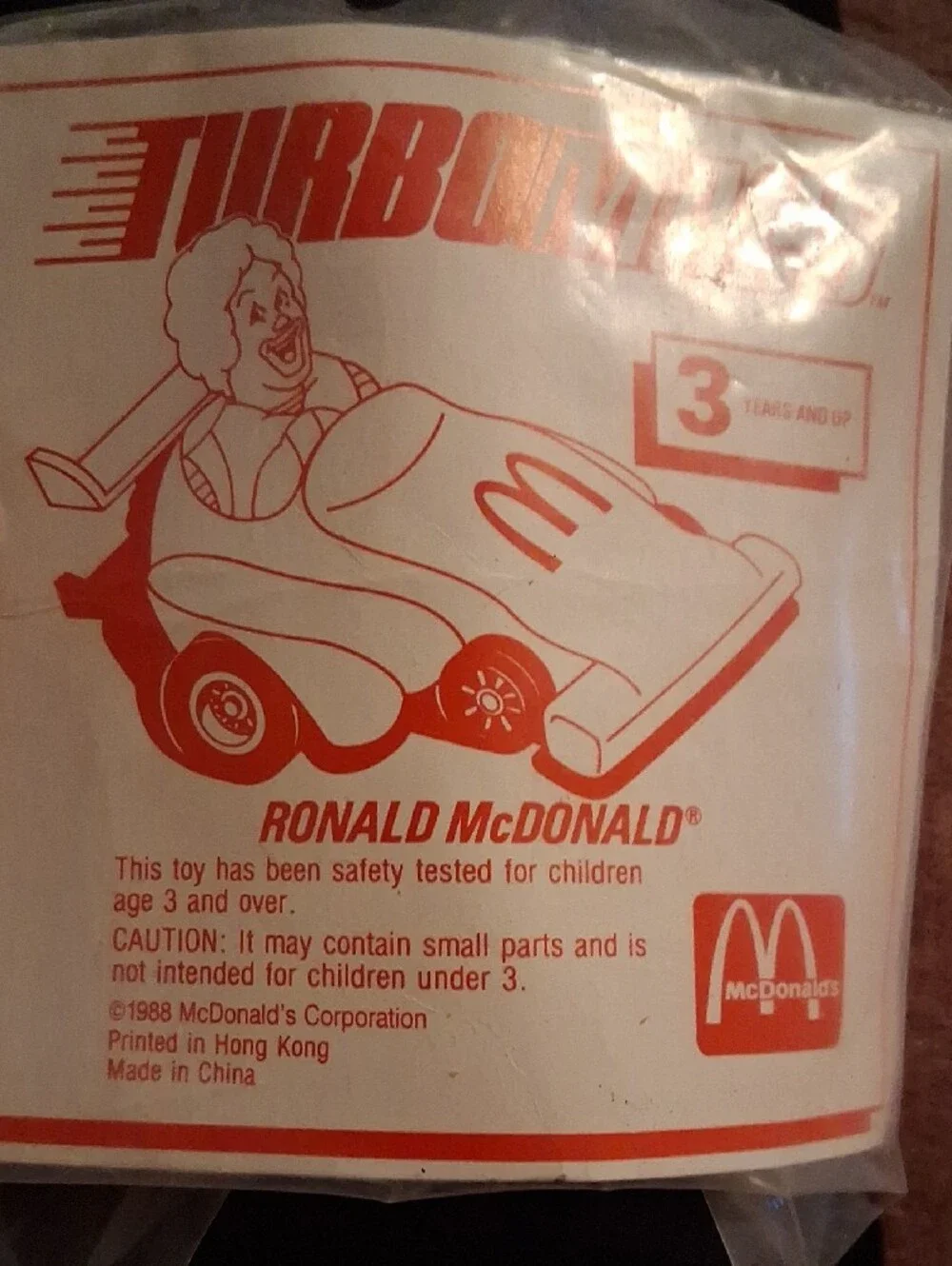 Ventage McDonald's Happy MealMini Toy Cars - Red, Yellow, White, Orange, Purple